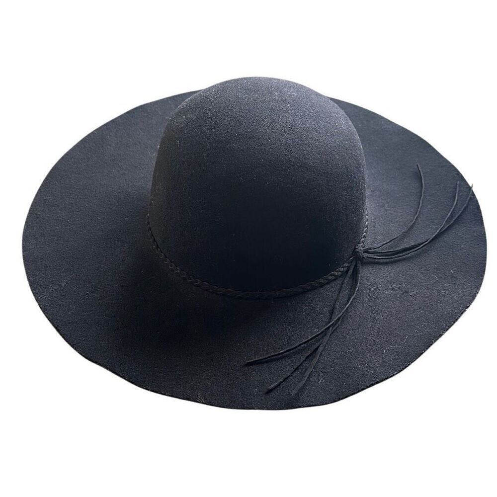 Boho Black Floppy Braided Headband Gorpecore Hat